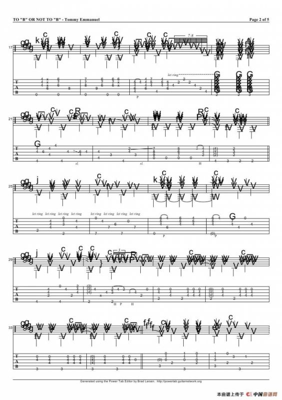 tommy emmanuel：to b or not to b（指弹吉它）