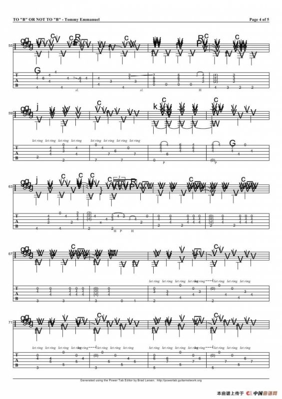 tommy emmanuel：to b or not to b（指弹吉它）