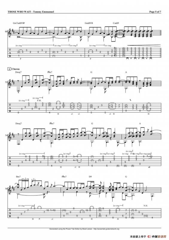 tommy emmanuel：those who wait（指弹吉它）