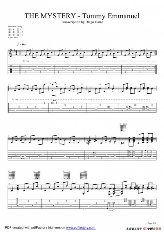 tommy emmanuel：the mystery（指弹吉它）