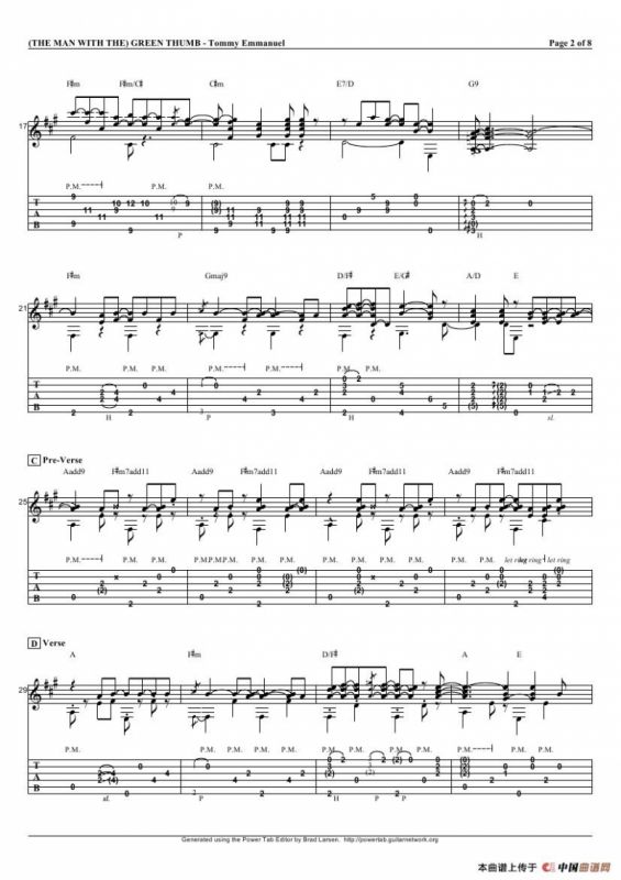 tommy emmanuel：the man with the green thumb（指弹吉它）