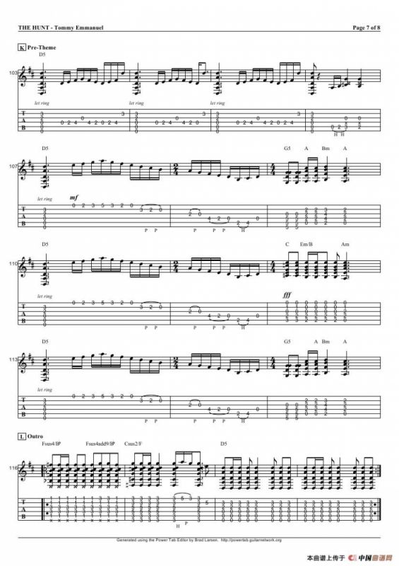 tommy emmanuel：the hunt（指弹吉它）