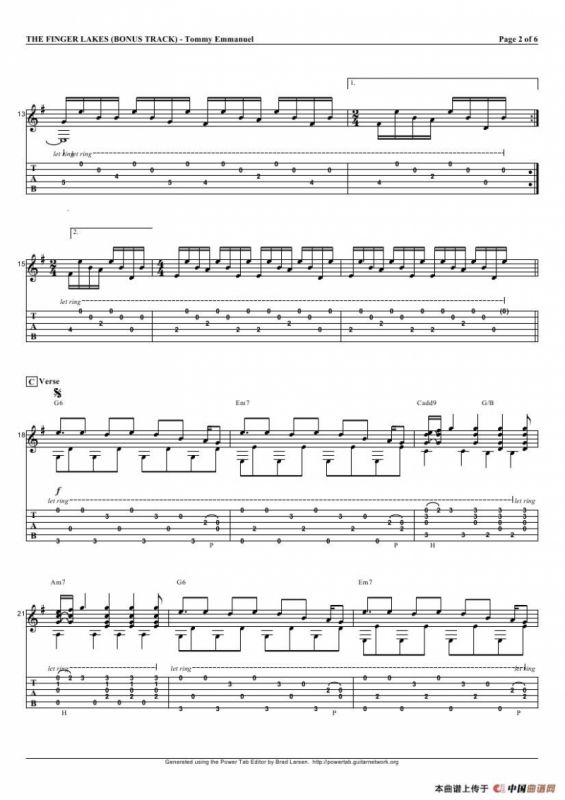 tommy emmanuel：the finger lakes（指弹吉它）