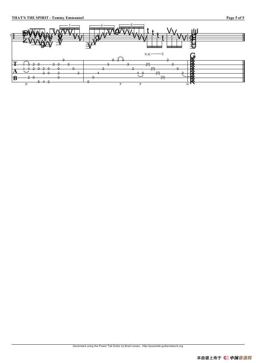 tommy emmanuel：thats the spirit（指弹吉它）