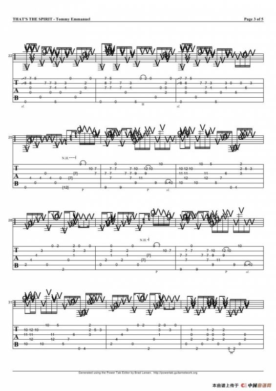 tommy emmanuel：thats the spirit version 2（指弹吉它）