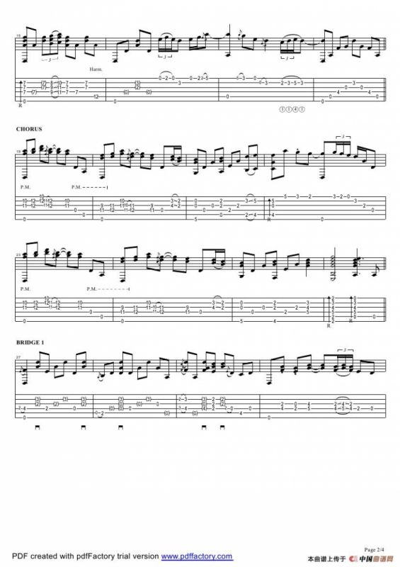 tommy emmanuel：tahitian skies with score（指弹吉它）