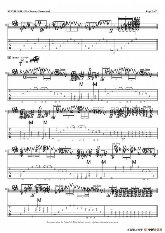 tommy emmanuel：stevies blues（指弹吉它）