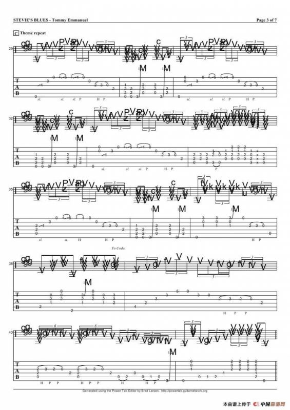 tommy emmanuel：stevies blues（指弹吉它）