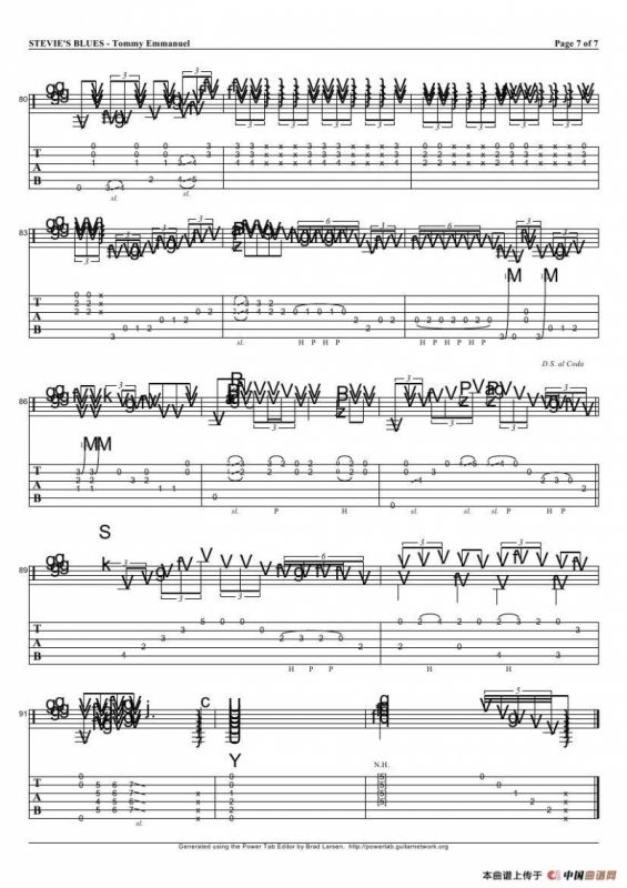 tommy emmanuel：stevies blues（指弹吉它）