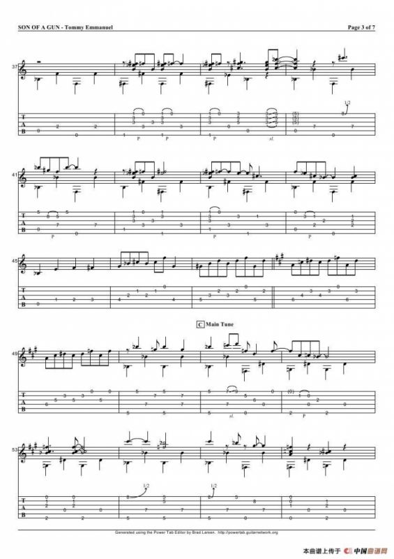 tommy emmanuel：son of a gun（指弹吉它）