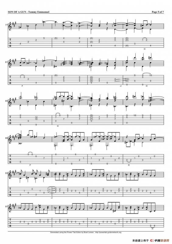 tommy emmanuel：son of a gun（指弹吉它）