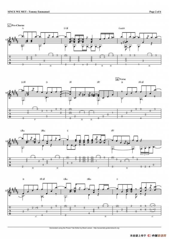 tommy emmanuel：since we met（指弹吉它）