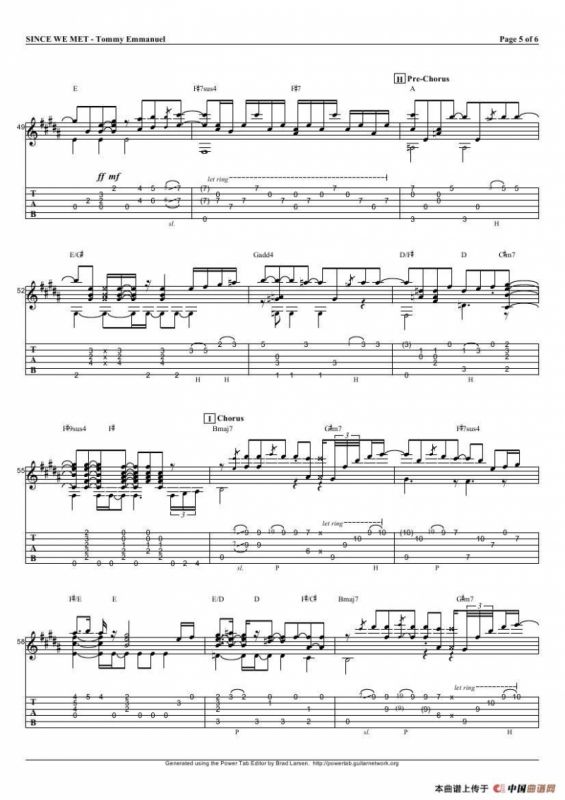 tommy emmanuel：since we met（指弹吉它）