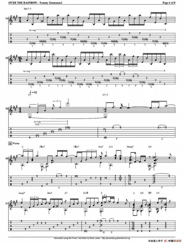 tommy emmanuel：over the rainbow（指弹吉他）