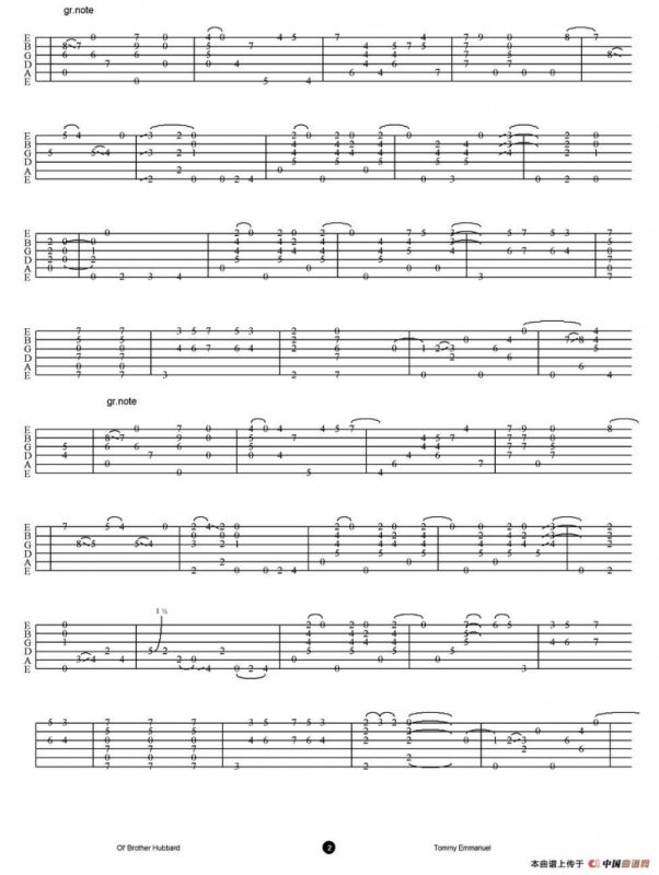tommy emmanuel：ol brother hubbard（指弹吉他）
