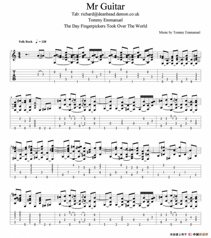 tommy emmanuel：mr guitar（指弹吉他）