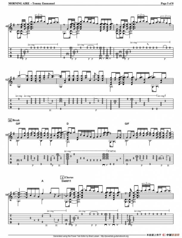 tommy emmanuel：morning aire（指弹吉他）