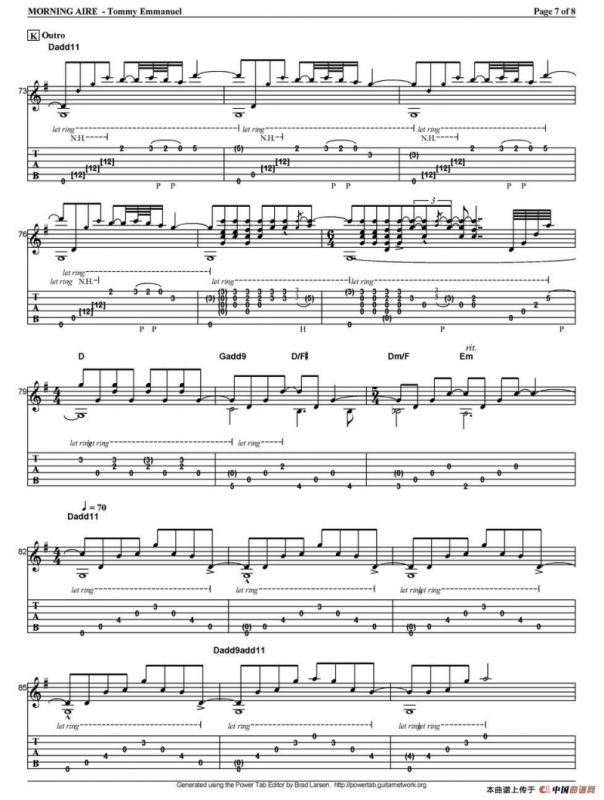 tommy emmanuel：morning aire（指弹吉他）