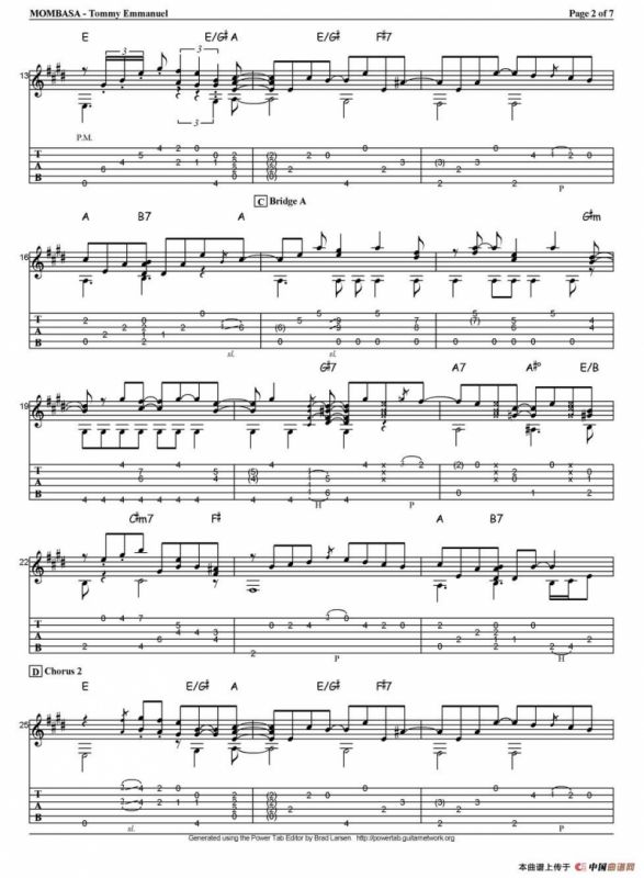 tommy emmanuel：mombasa（指弹吉他）