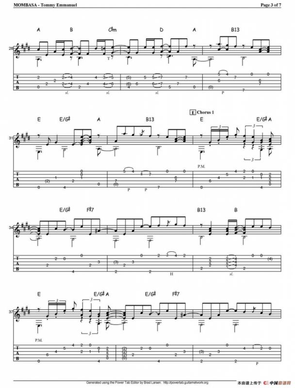 tommy emmanuel：mombasa（指弹吉他）