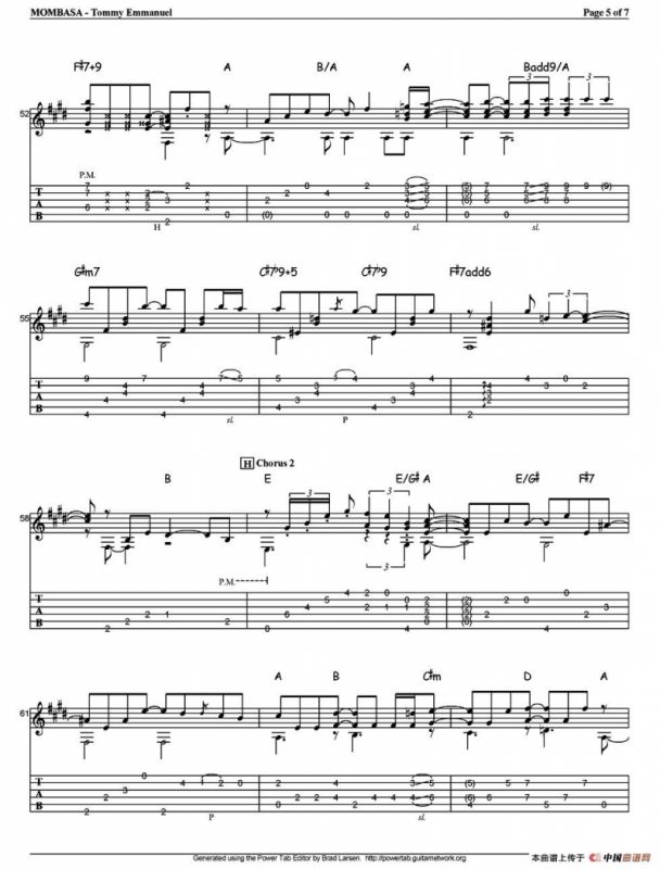 tommy emmanuel：mombasa（指弹吉他）