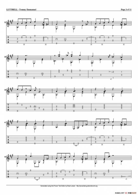 tommy emmanuel：luttrell（指弹吉他）