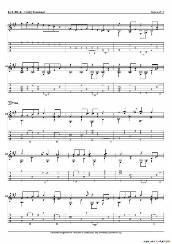 tommy emmanuel：luttrell（指弹吉他）