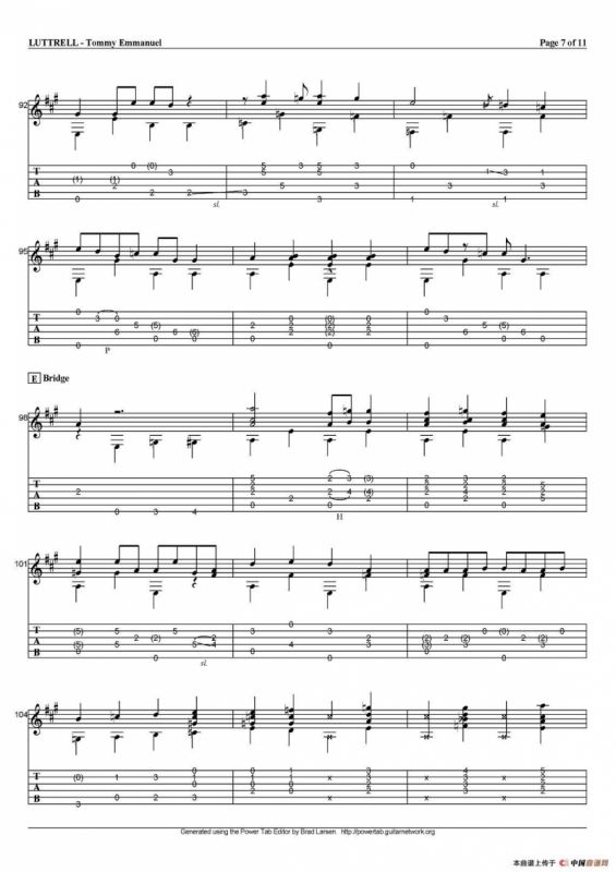 tommy emmanuel：luttrell（指弹吉他）