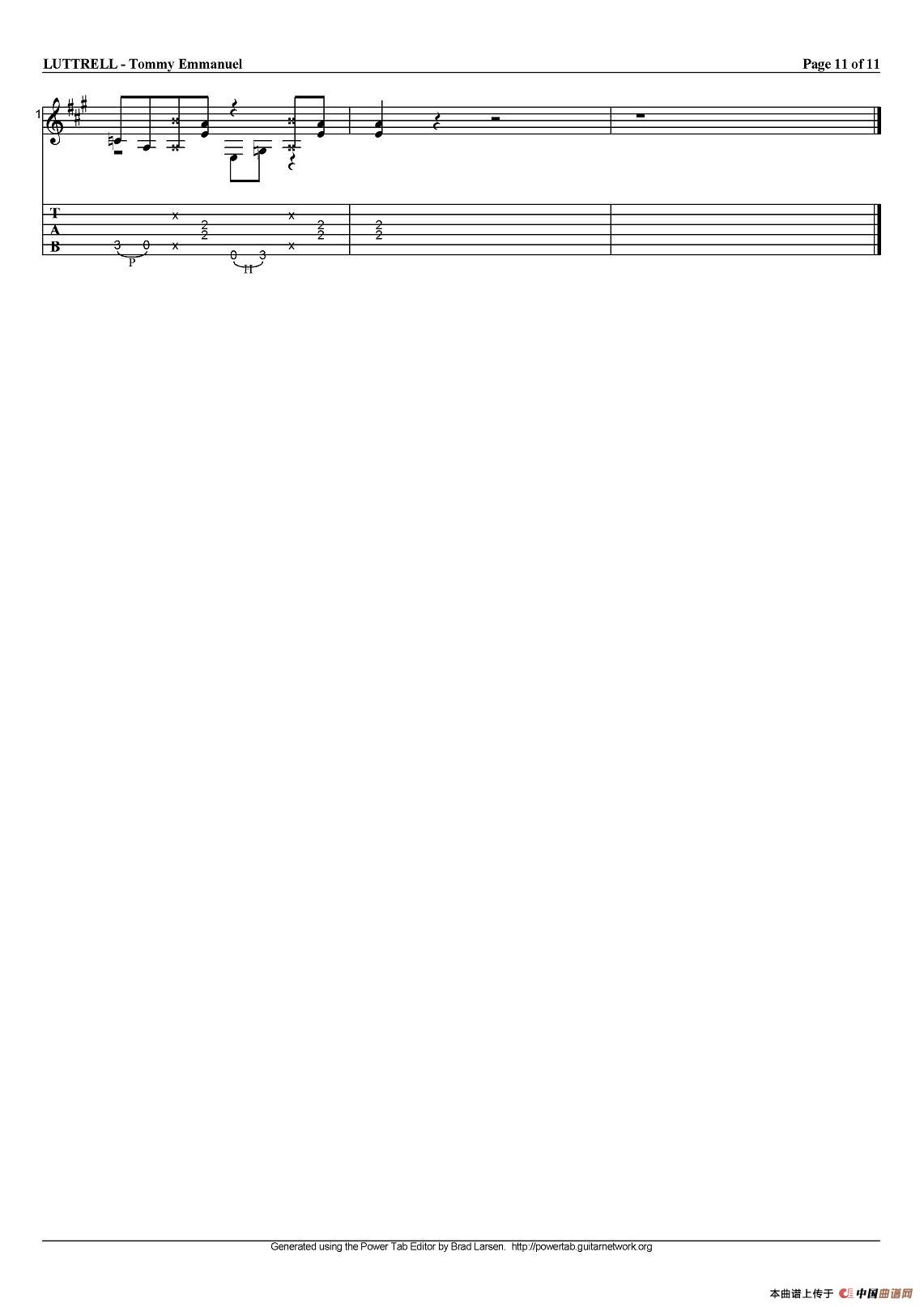 tommy emmanuel：luttrell（指弹吉他）