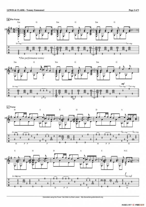 tommy emmanuel：lewis and clark（指弹吉他）