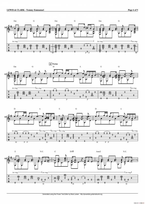 tommy emmanuel：lewis and clark（指弹吉他）