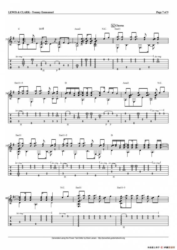 tommy emmanuel：lewis and clark（指弹吉他）