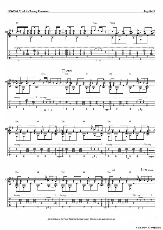 tommy emmanuel：lewis and clark（指弹吉他）