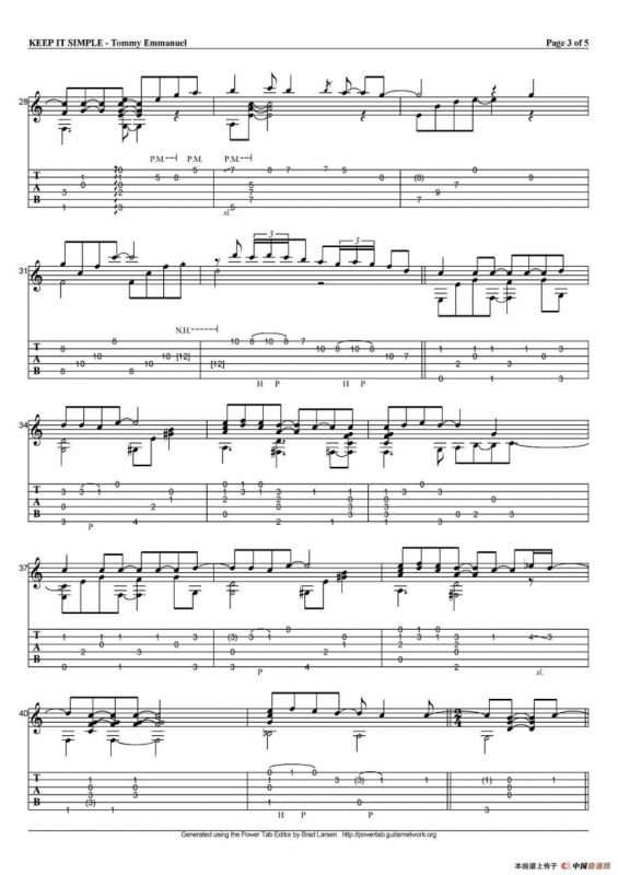 tommy emmanuel：keep it simple（指弹吉他）