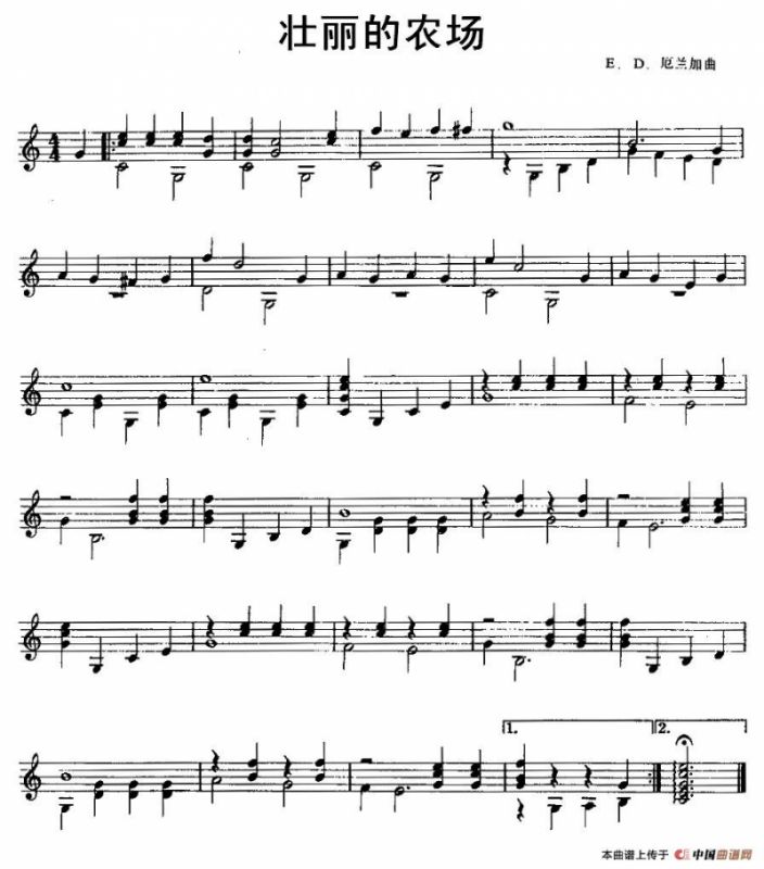 壮丽的农场（古典吉他）