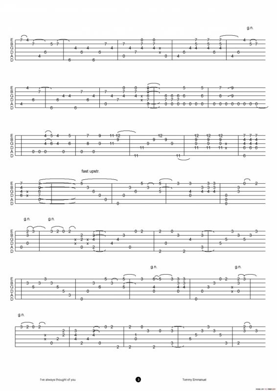 tommy emmanuel；i have always thought of you（指弹吉他）