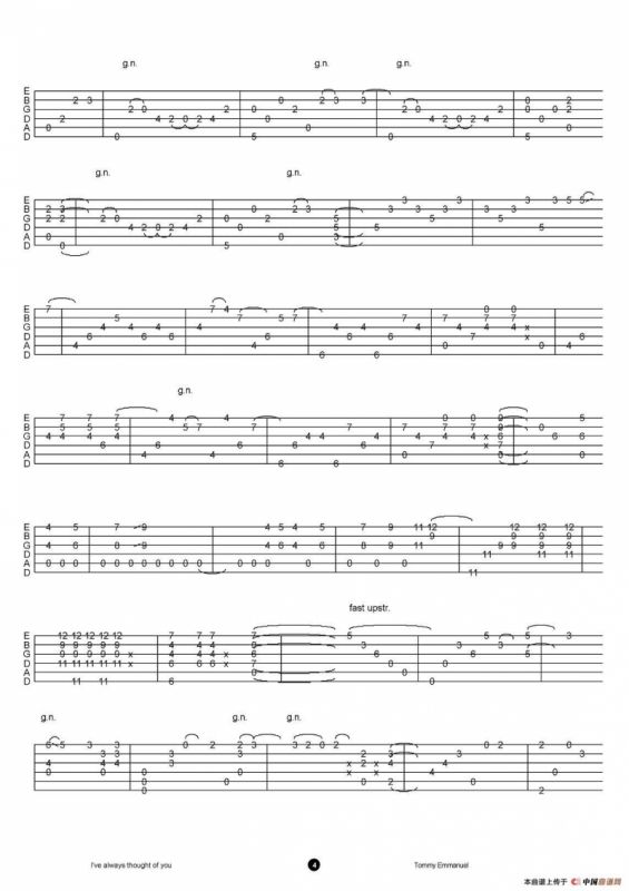 tommy emmanuel；i have always thought of you（指弹吉他）