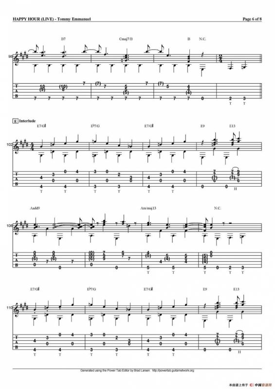 tommy emmanuel：happy hour live（指弹吉他）
