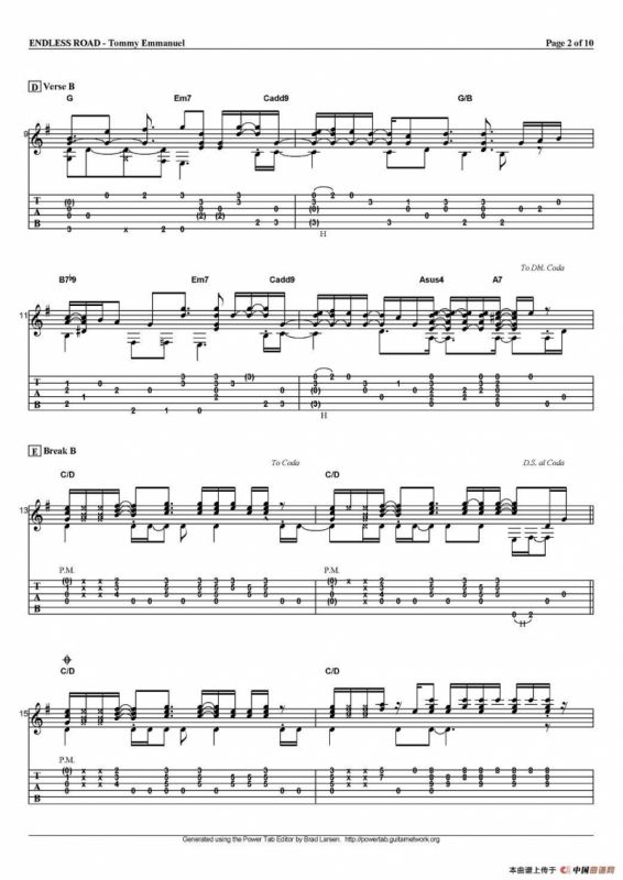 tommy emmanuel：endless road（指弹吉他）