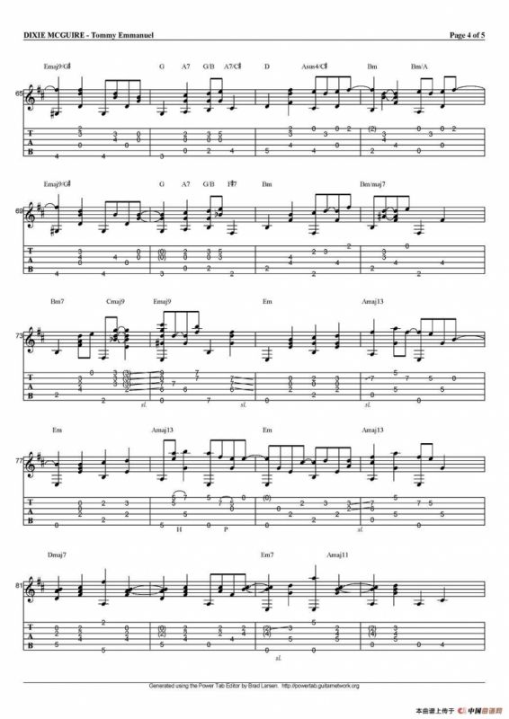 tommy emmanuel：dixie mcguire（指弹吉他）