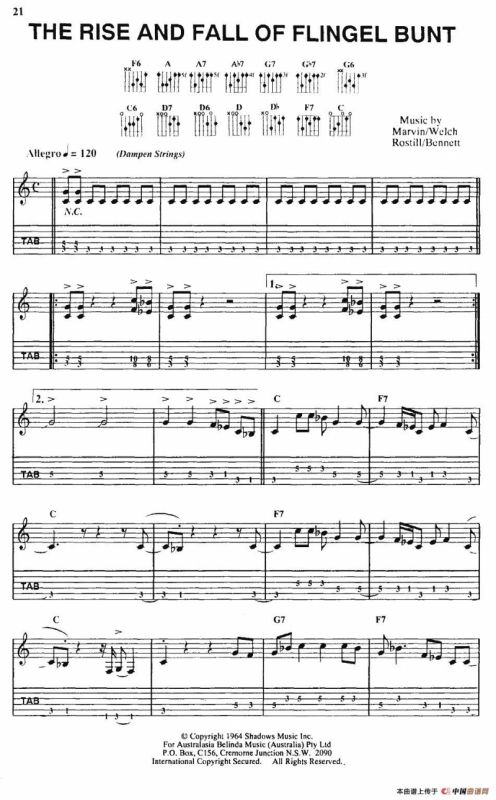 THE RISE AND FALL OF FLINGEL BUNT（指弹吉他）
