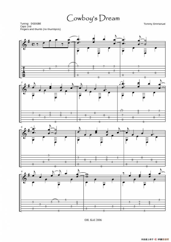 tommy emmanuel：cowboys dream(1)