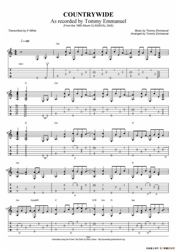 tommy emmanuel：countrywide（指弹吉他）