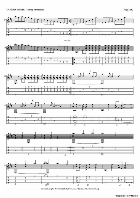 tommy emmanuel：cantina senese version-2