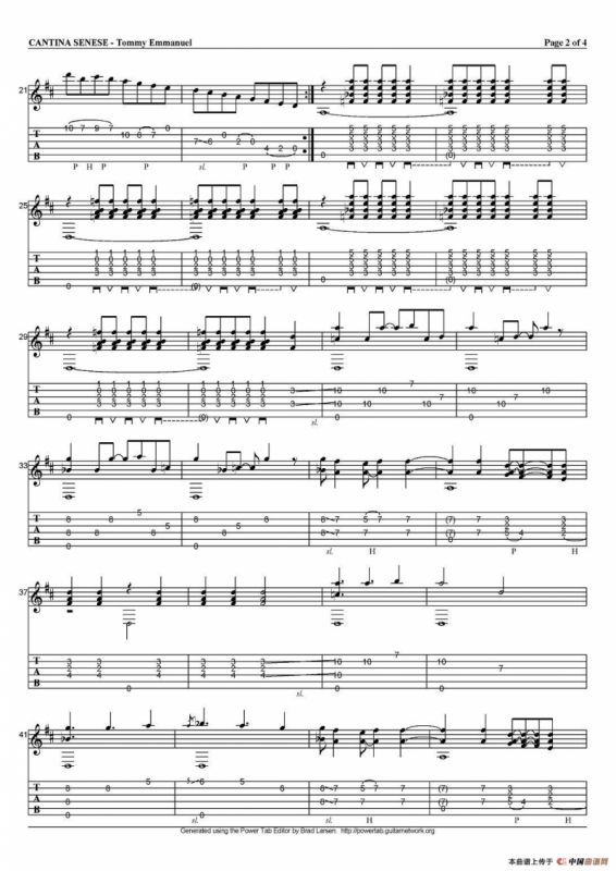 tommy emmanuel：cantina senese（指弹吉他）