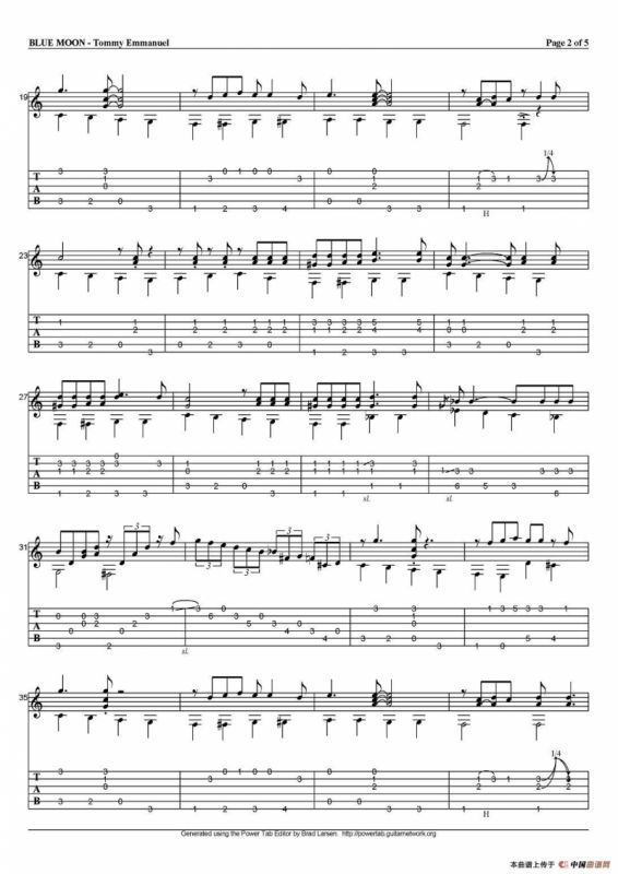 tommy emmanuel：blue moon（指弹吉他）