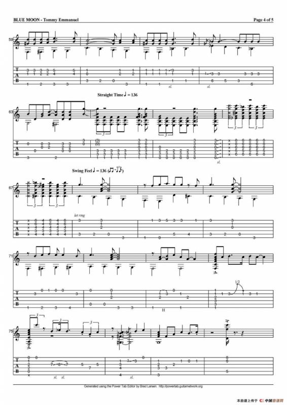 tommy emmanuel：blue moon（指弹吉他）