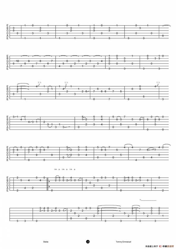 tommy emmanuel：biskie（指弹吉他）