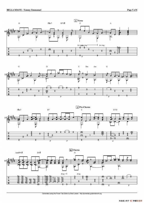 tommy emmanuel：bella soave