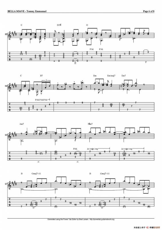 tommy emmanuel：bella soave